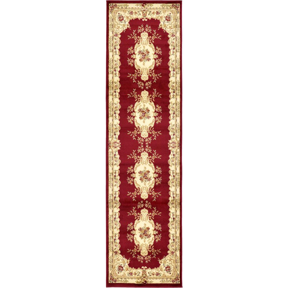Charles Versailles Rug, Burgundy (2' 7 x 10' 0). The main picture.