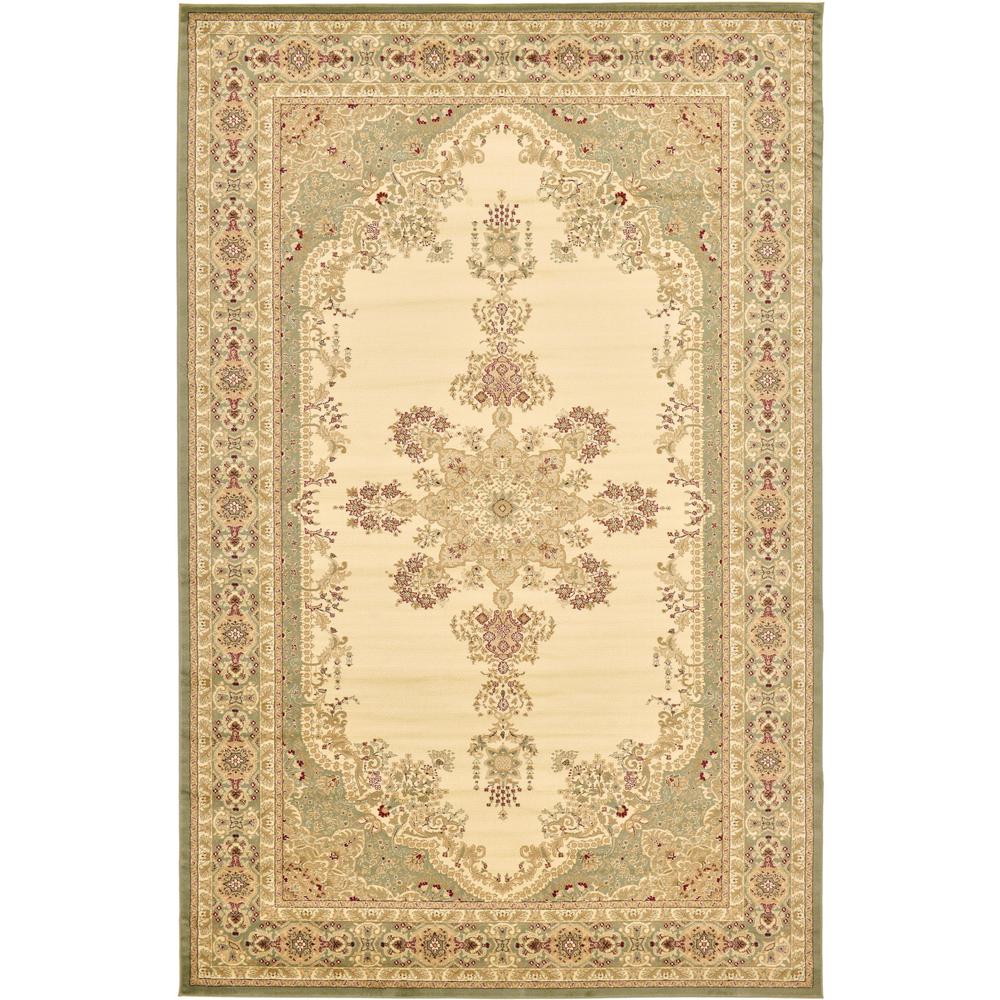 Louis Versailles Rug, Green (10' 6 x 16' 5). Picture 1