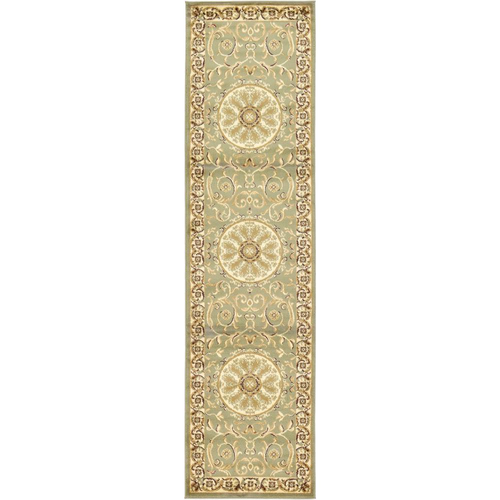 Napoleon Versailles Rug, Green (2' 7 x 10' 0). The main picture.