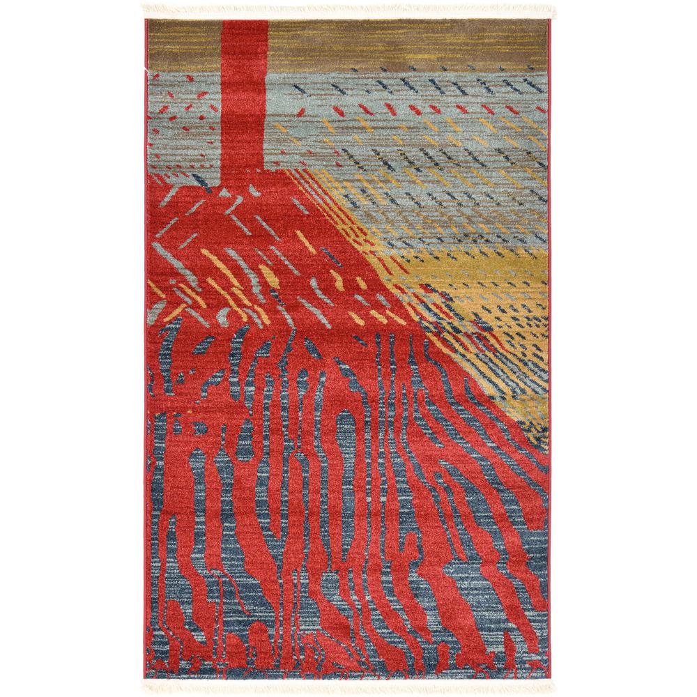 Anastacia Fars Rug, Red (3' 3 x 5' 3). The main picture.
