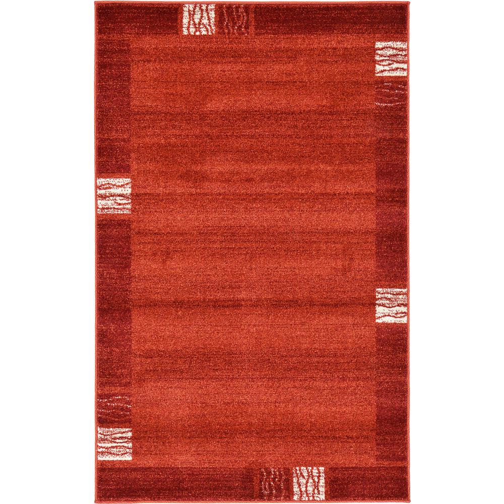Sarah Del Mar Rug, Rust Red (3' 3 x 5' 3). Picture 1