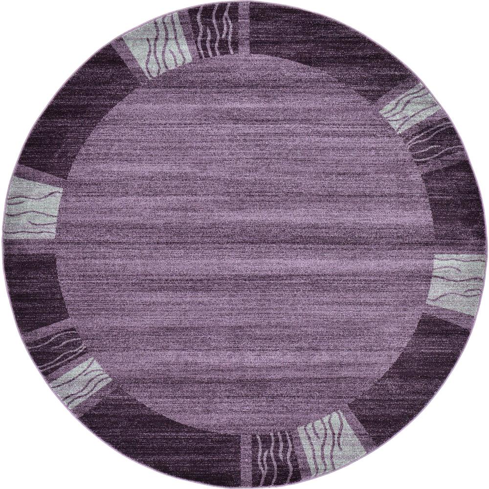 Sarah Del Mar Rug, Purple (8' 0 x 8' 0). Picture 1