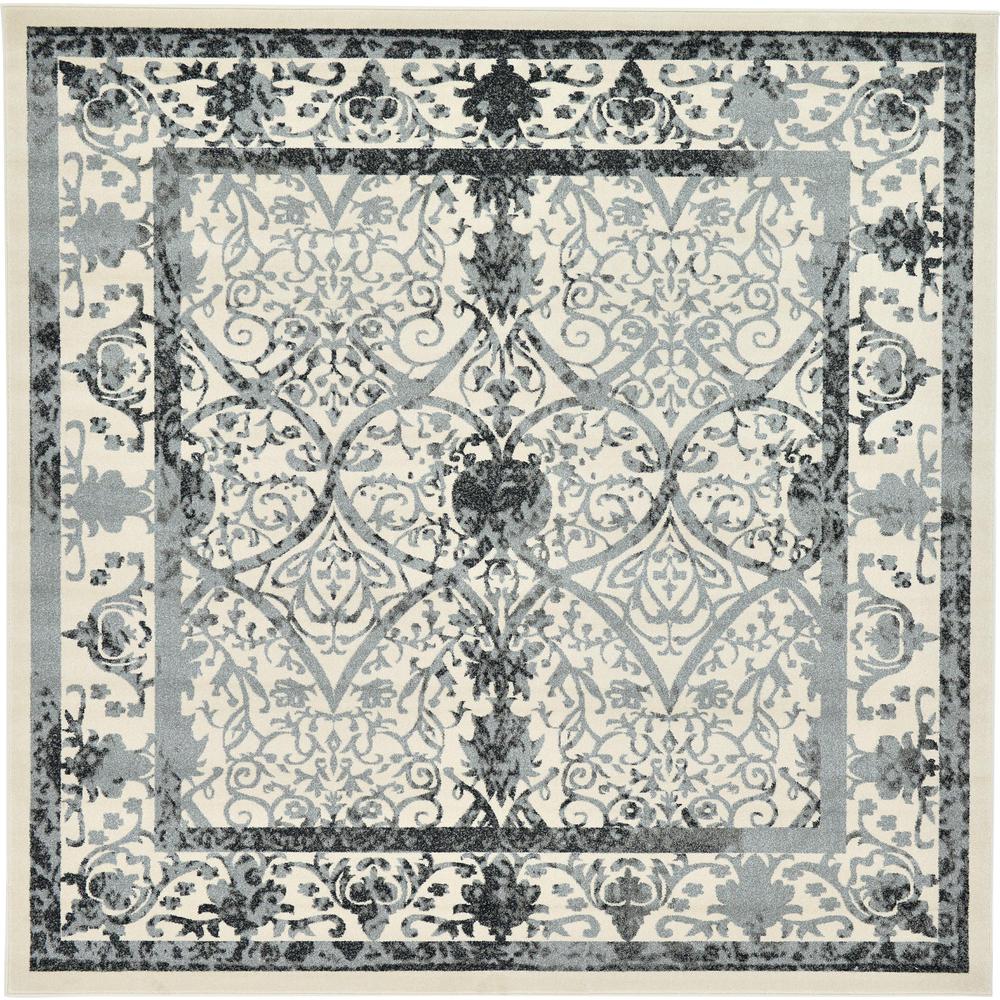 Traditional La Jolla Rug, Gray (10' 0 x 10' 0). Picture 1