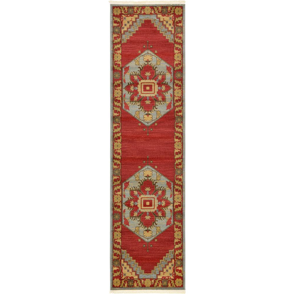 Demitri Sahand Rug, Red (2' 7 x 10' 0). The main picture.