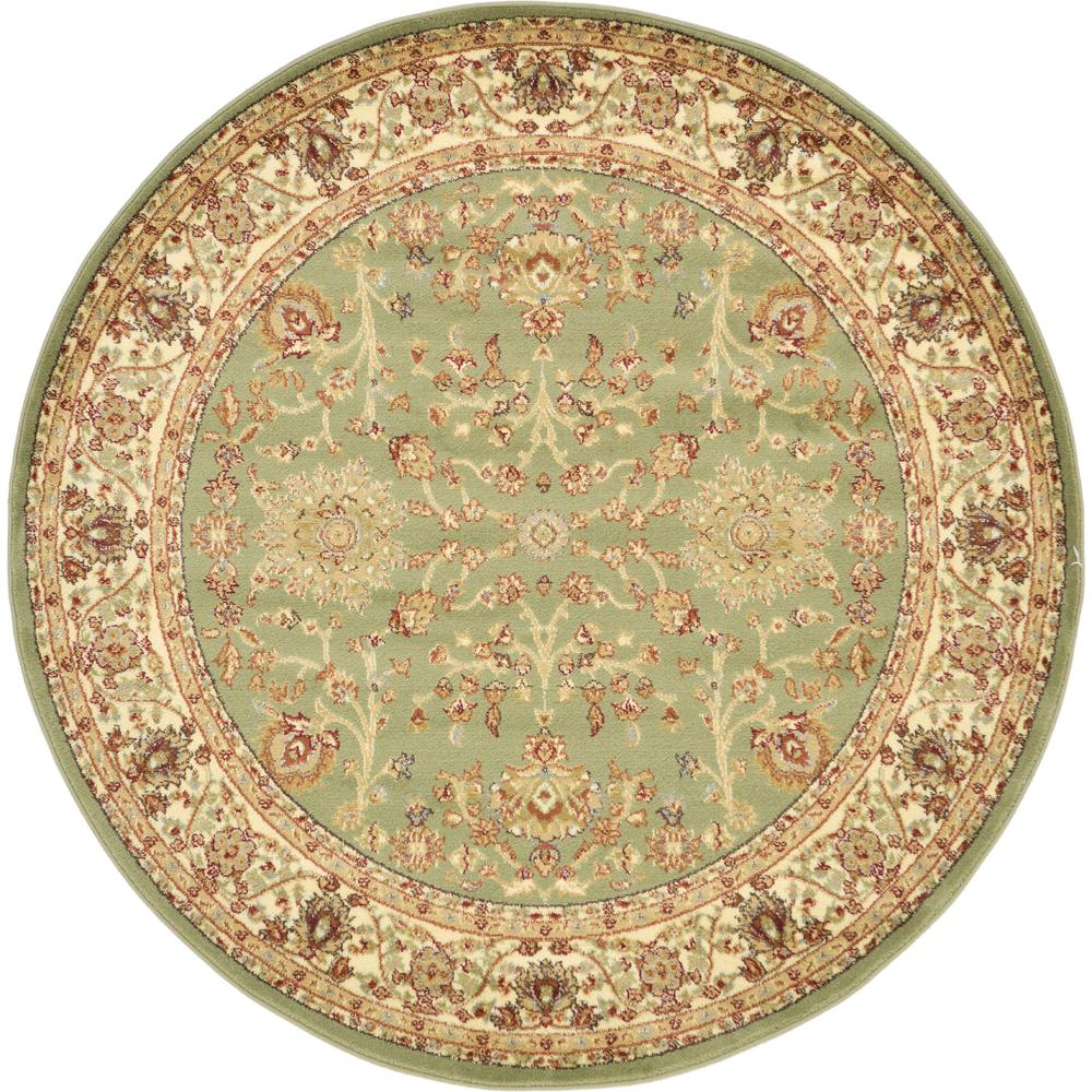 St. Florence Voyage Rug, Light Green (6' 0 x 6' 0). Picture 1
