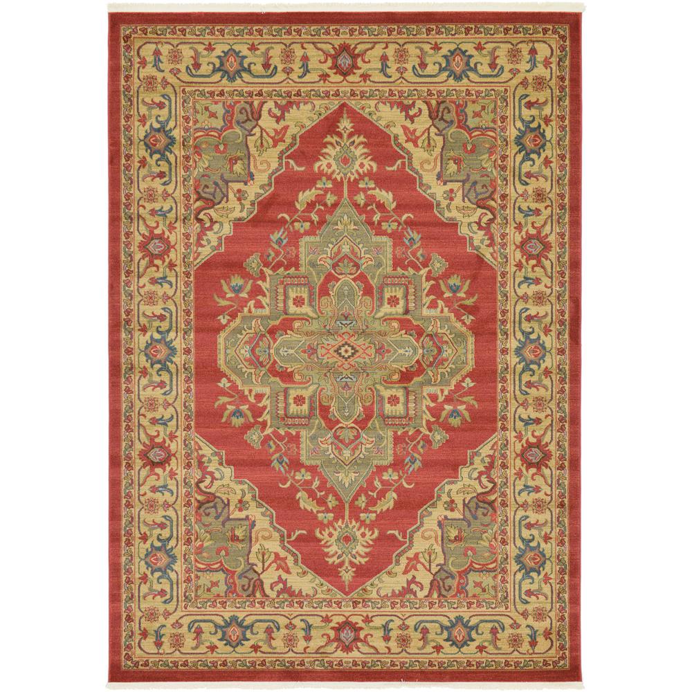 Arsaces Sahand Rug, Red (7' 0 x 10' 0). Picture 1