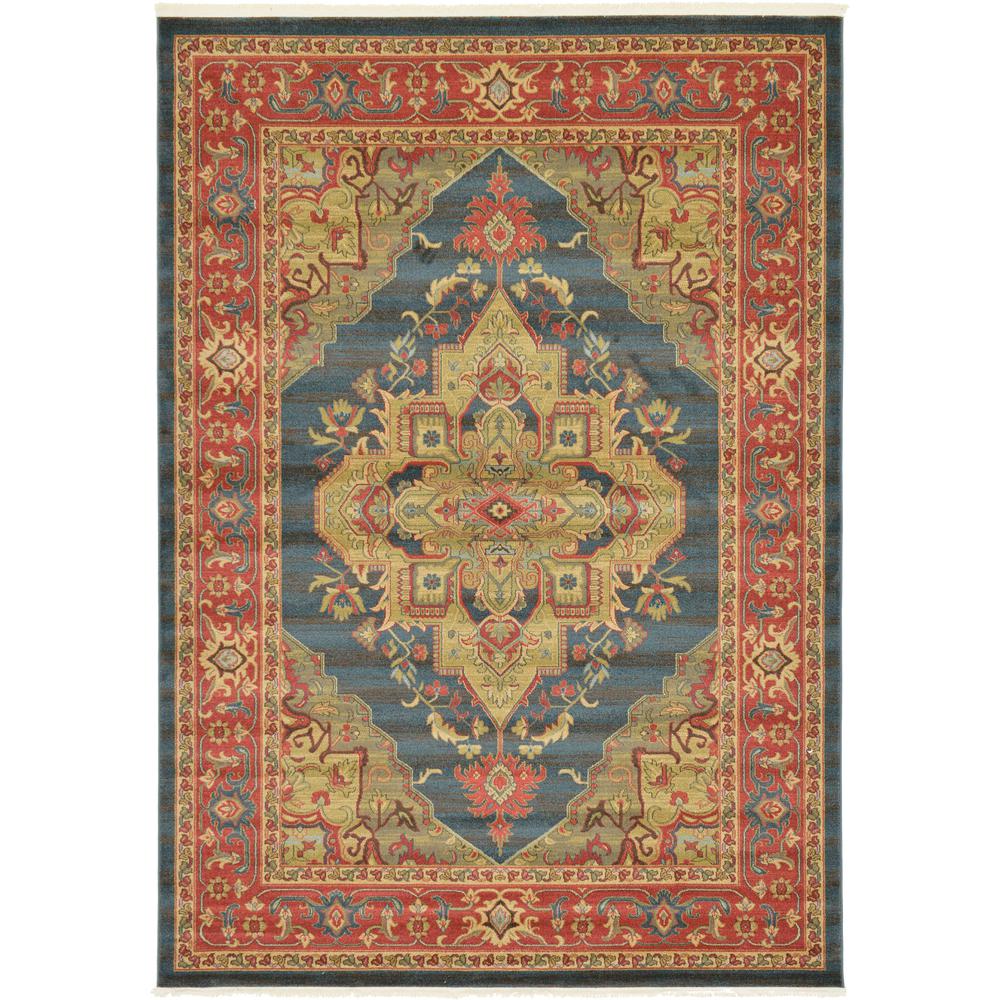 Arsaces Sahand Rug, Dark Blue (7' 0 x 10' 0). Picture 1