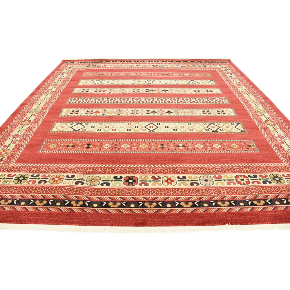 Pasadena Fars Rug, Rust Red (10' 0 x 10' 0). Picture 4