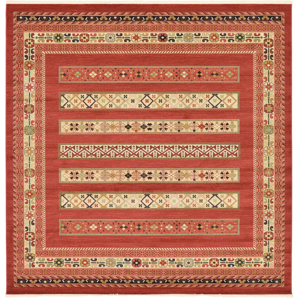 Pasadena Fars Rug, Rust Red (10' 0 x 10' 0). Picture 1