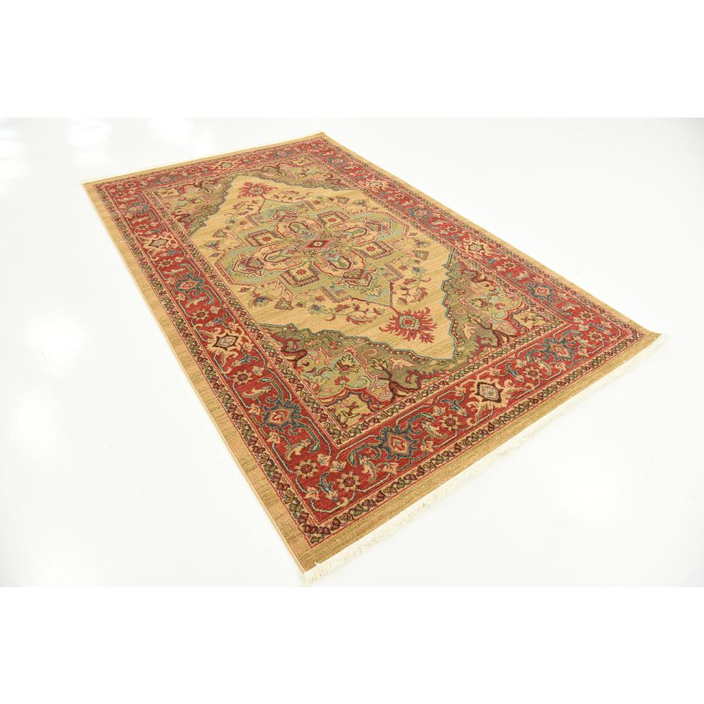 Arsaces Sahand Rug, Tan (5' 0 x 8' 0). Picture 3
