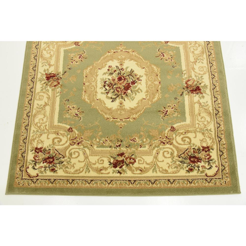 Henry Versailles Rug, Green (4' 0 x 4' 0). Picture 4