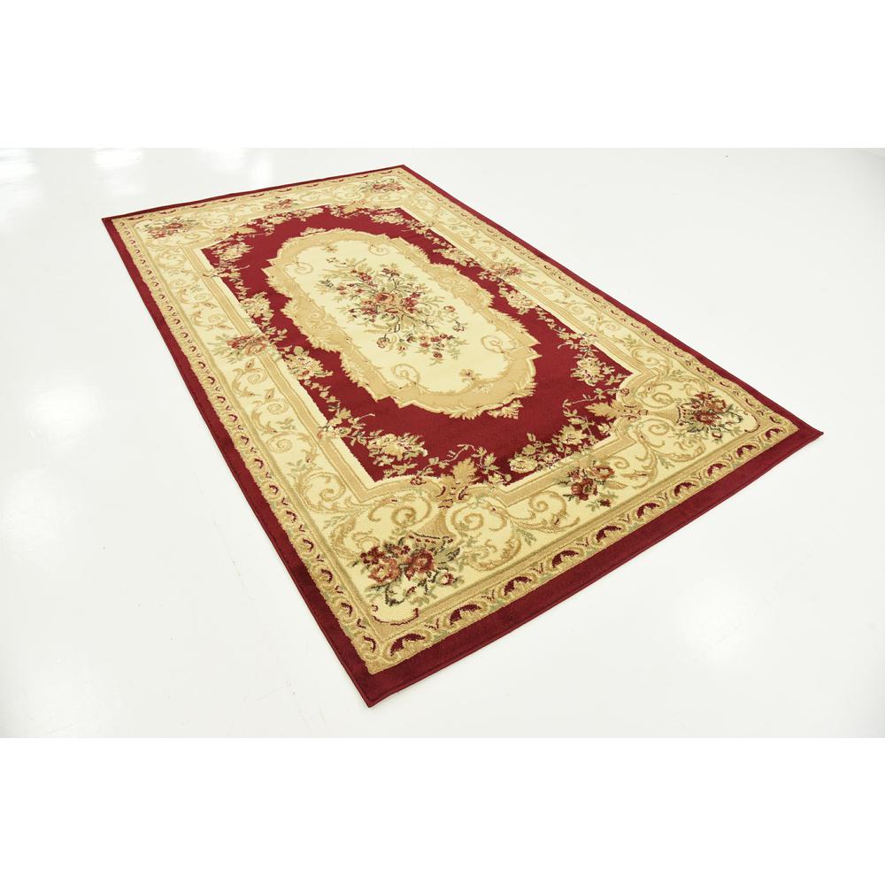 Henry Versailles Rug, Burgundy (5' 0 x 8' 0). Picture 5