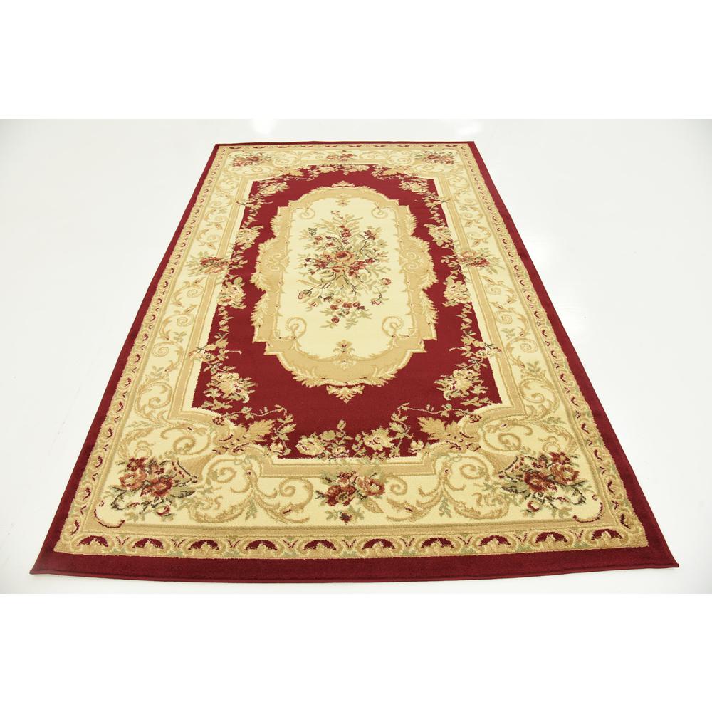Henry Versailles Rug, Burgundy (5' 0 x 8' 0). Picture 6