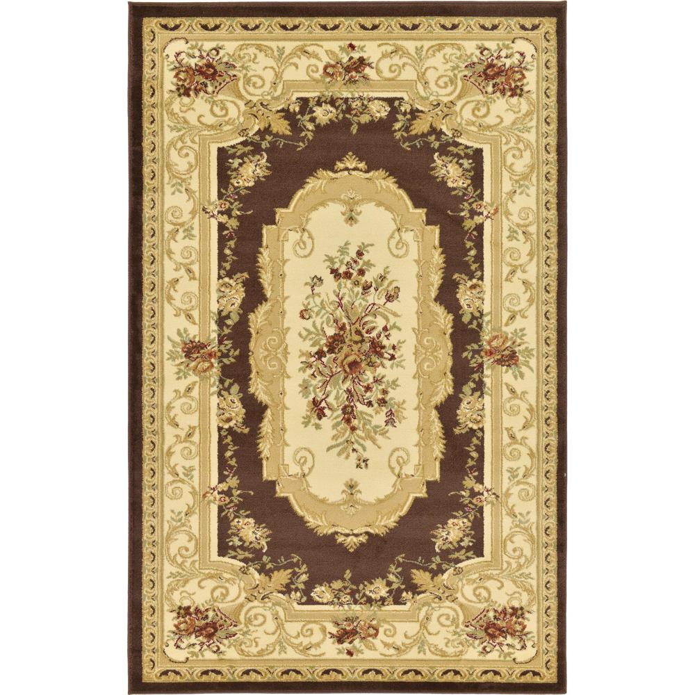 Henry Versailles Rug, Brown (5' 0 x 8' 0). The main picture.