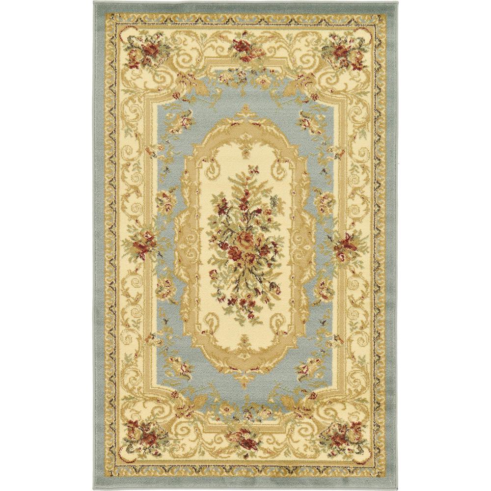 Henry Versailles Rug, Slate Blue (3' 3 x 5' 3). Picture 1