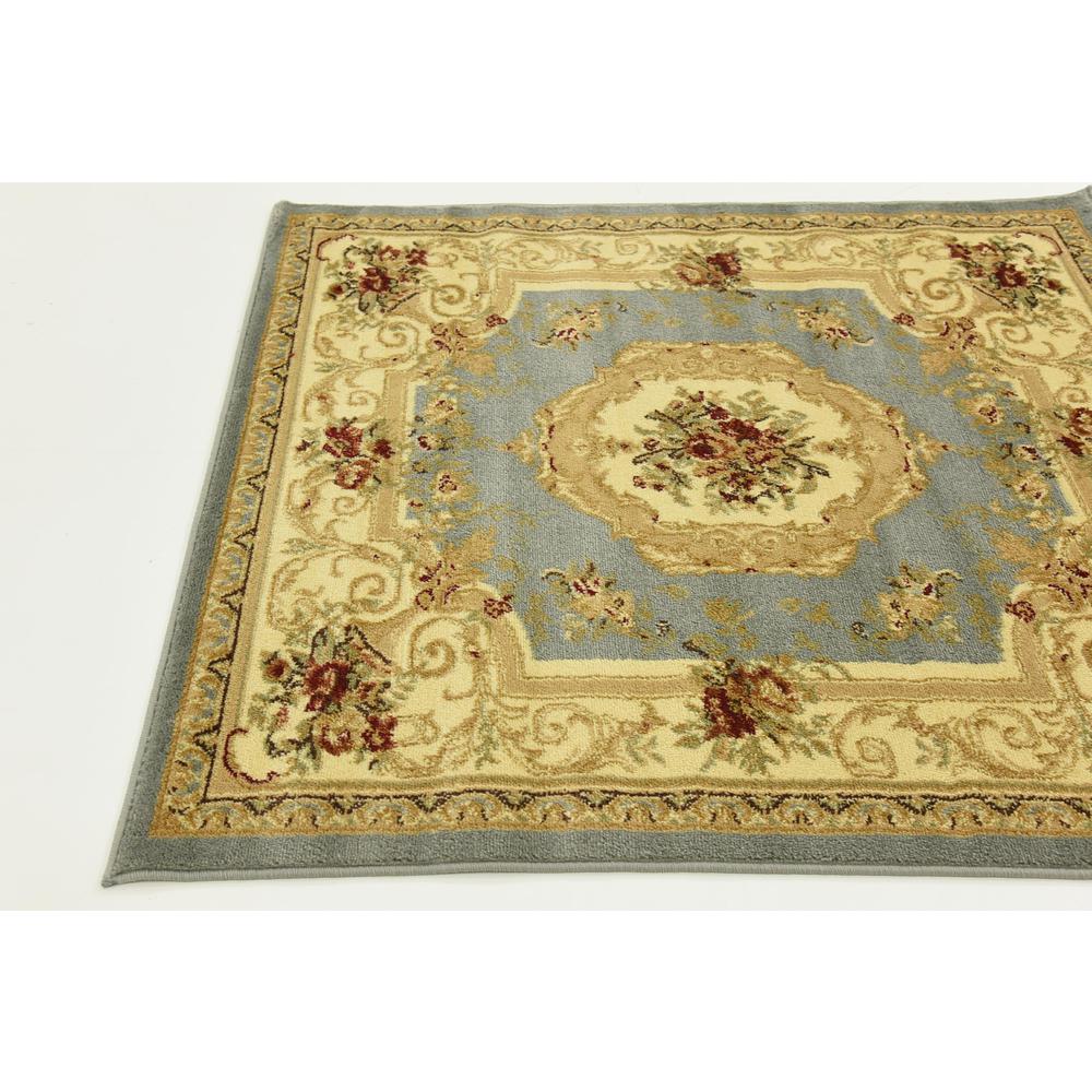 Henry Versailles Rug, Slate Blue (4' 0 x 4' 0). Picture 5