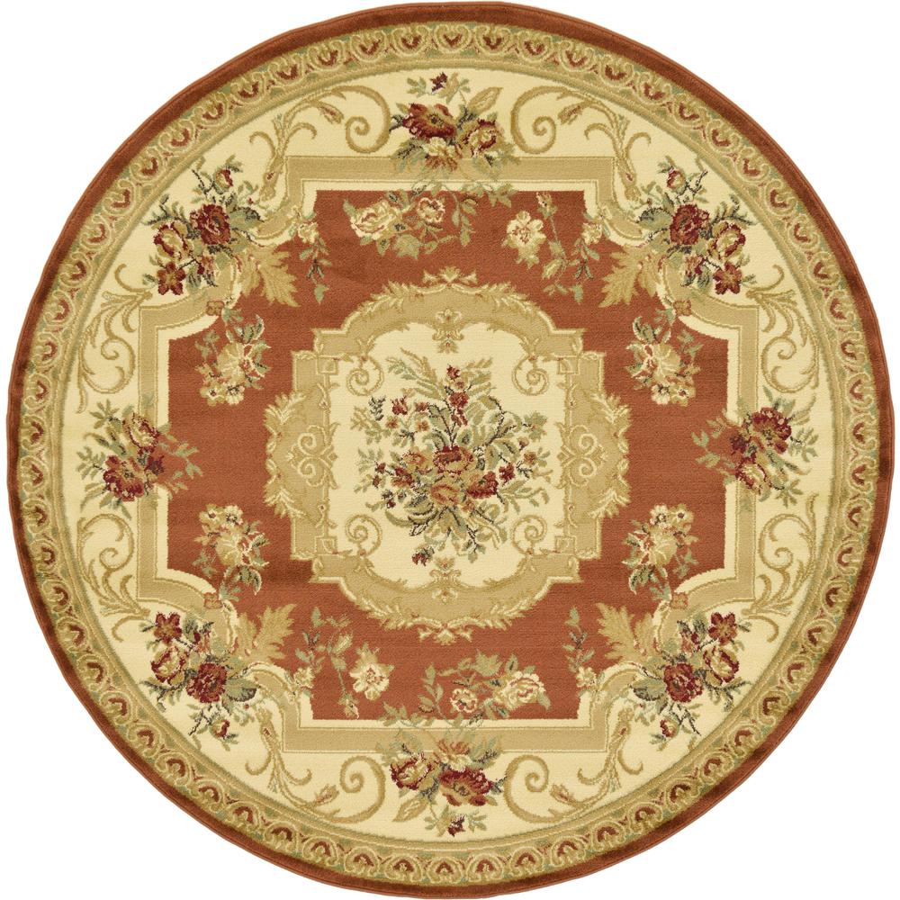 Henry Versailles Rug, Terracotta (6' 0 x 6' 0). Picture 1