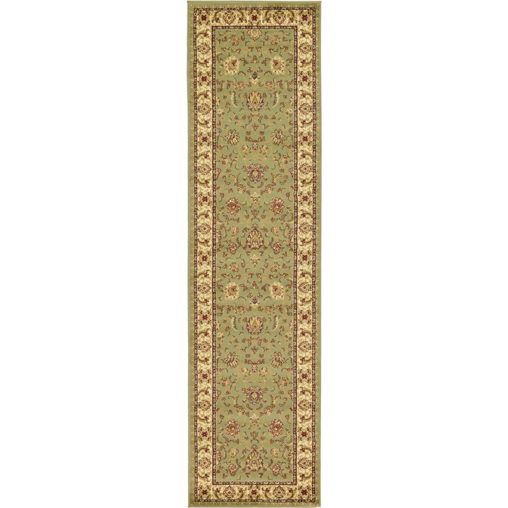 St. Louis Voyage Rug, Green (2' 7 x 10' 0). Picture 1