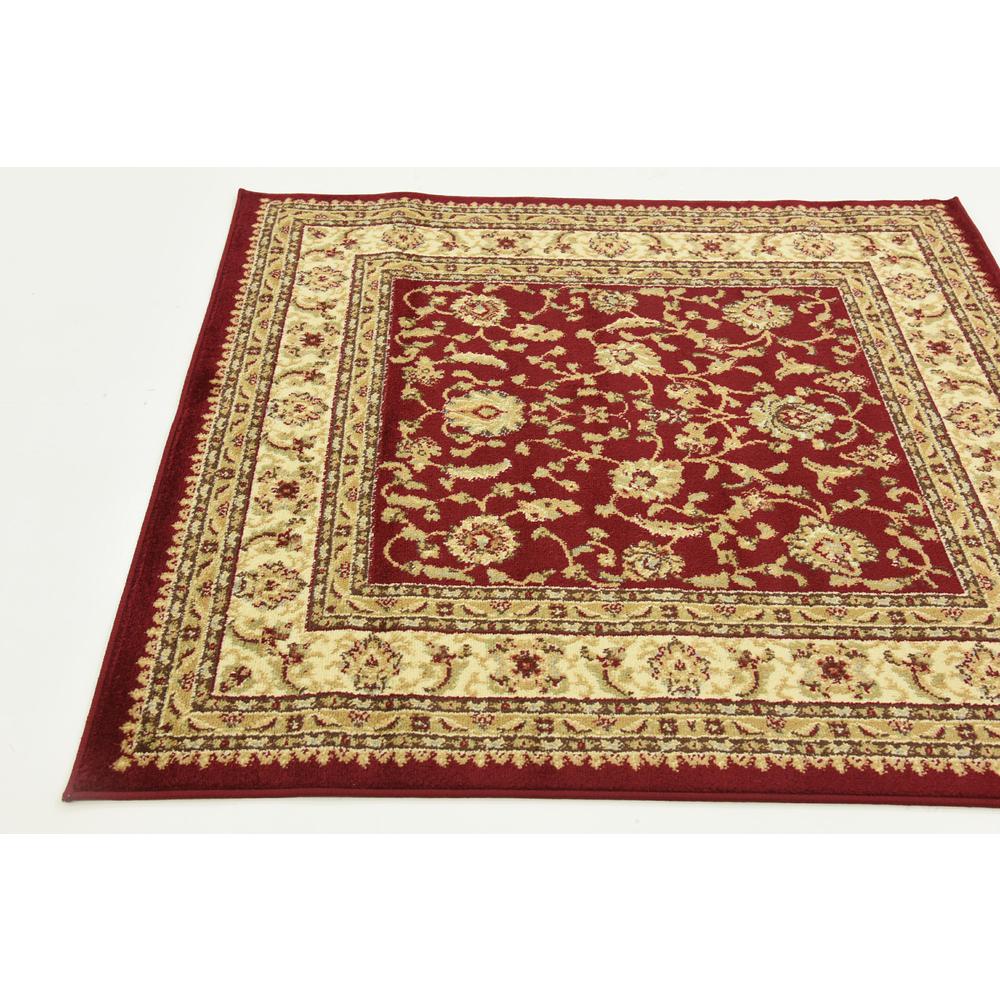 St. Louis Voyage Rug, Red (4' 0 x 4' 0). Picture 5