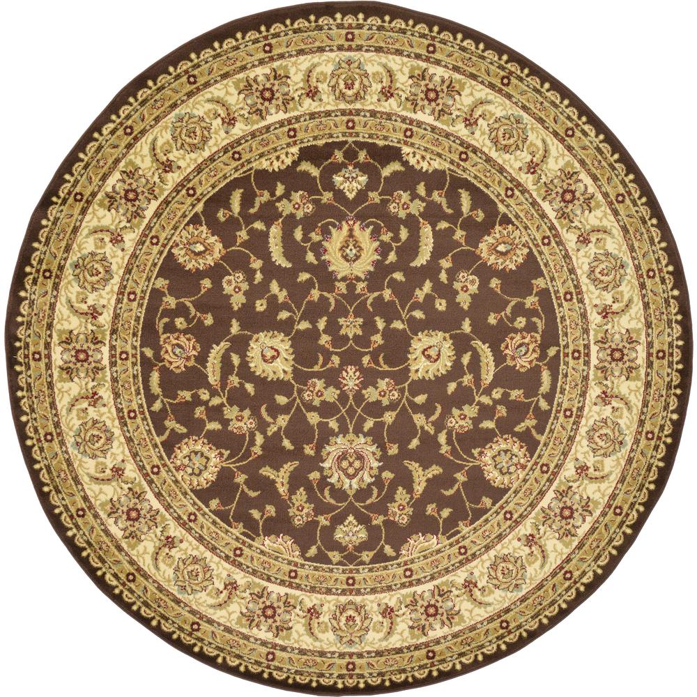 St. Louis Voyage Rug, Brown (8' 0 x 8' 0). Picture 1