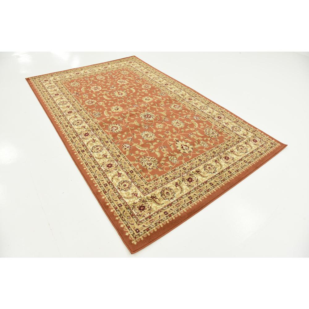St. Louis Voyage Rug, Terracotta (5' 0 x 8' 0). Picture 3