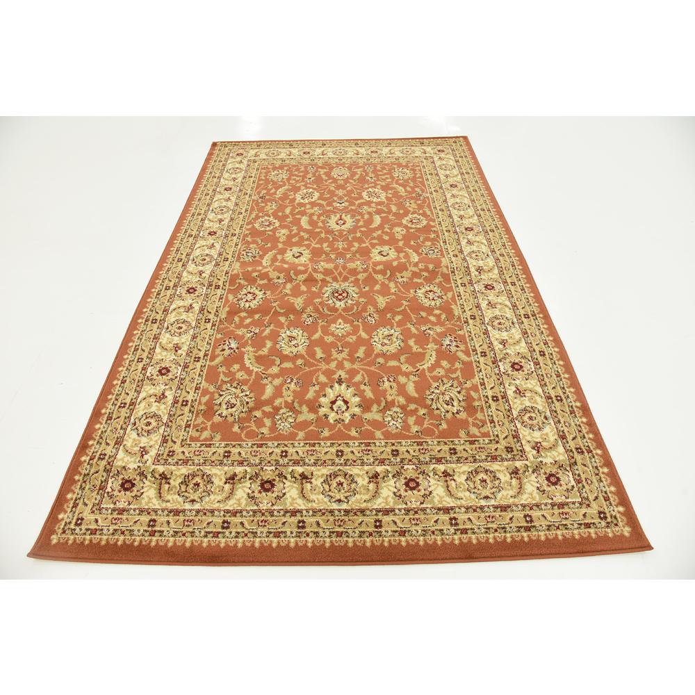 St. Louis Voyage Rug, Terracotta (5' 0 x 8' 0). Picture 4