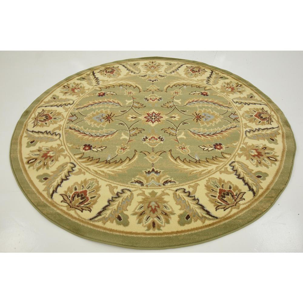 Hickory Voyage Rug, Light Green (6' 0 x 6' 0). Picture 3