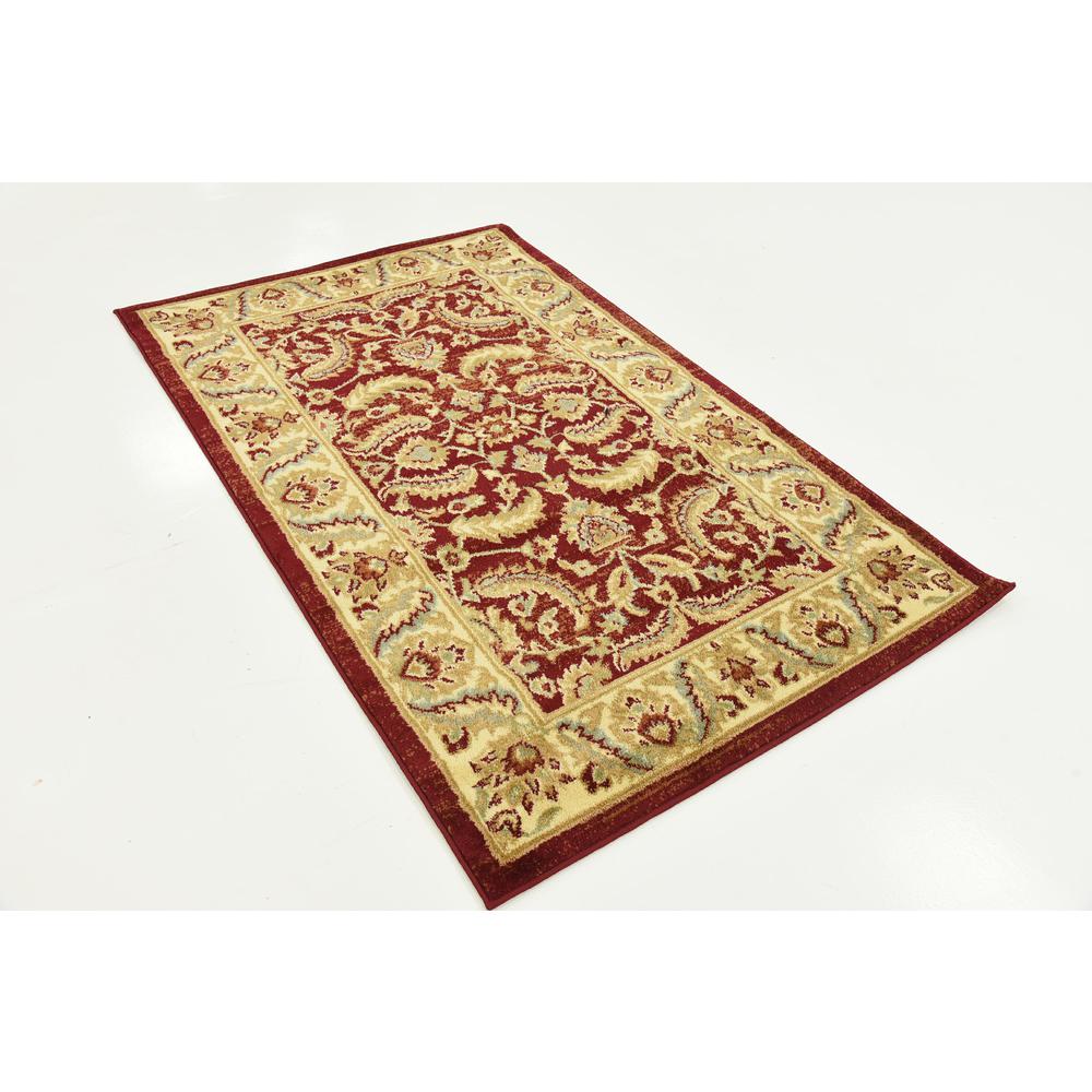 Hickory Voyage Rug, Red (3' 3 x 5' 3). Picture 3