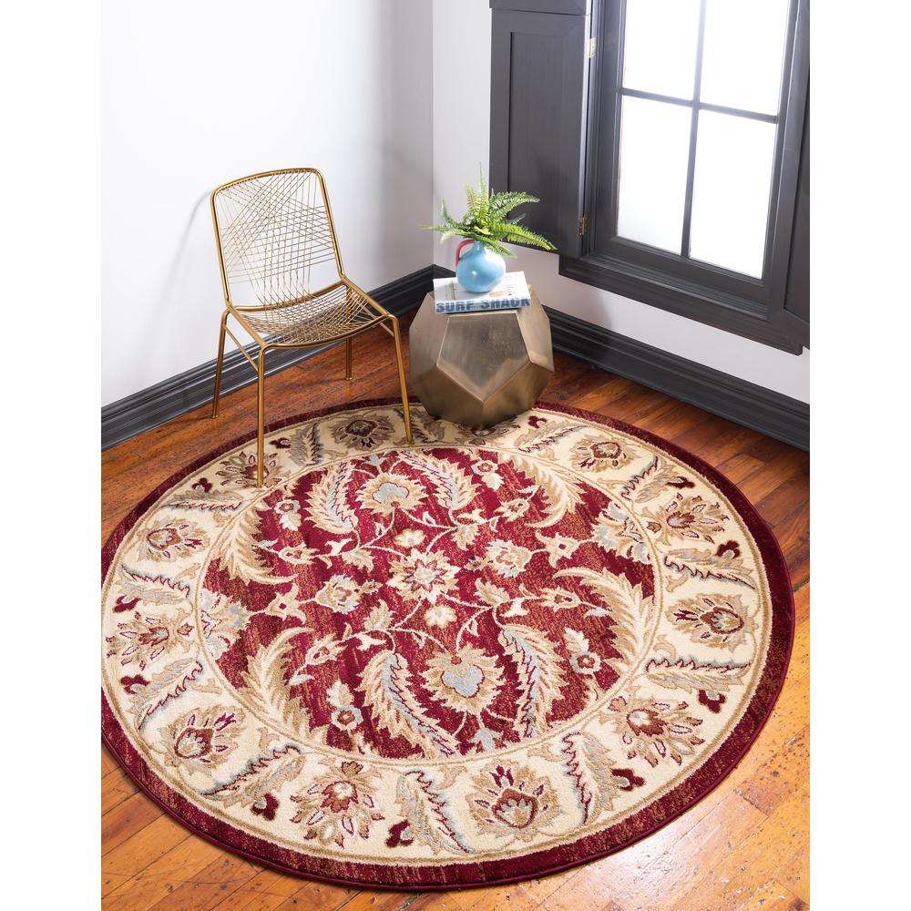 Hickory Voyage Rug, Red (6' 0 x 6' 0). Picture 2