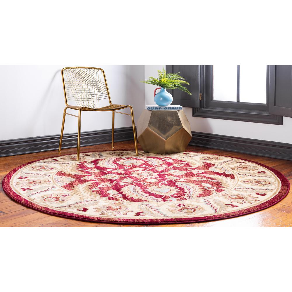 Hickory Voyage Rug, Red (6' 0 x 6' 0). Picture 3