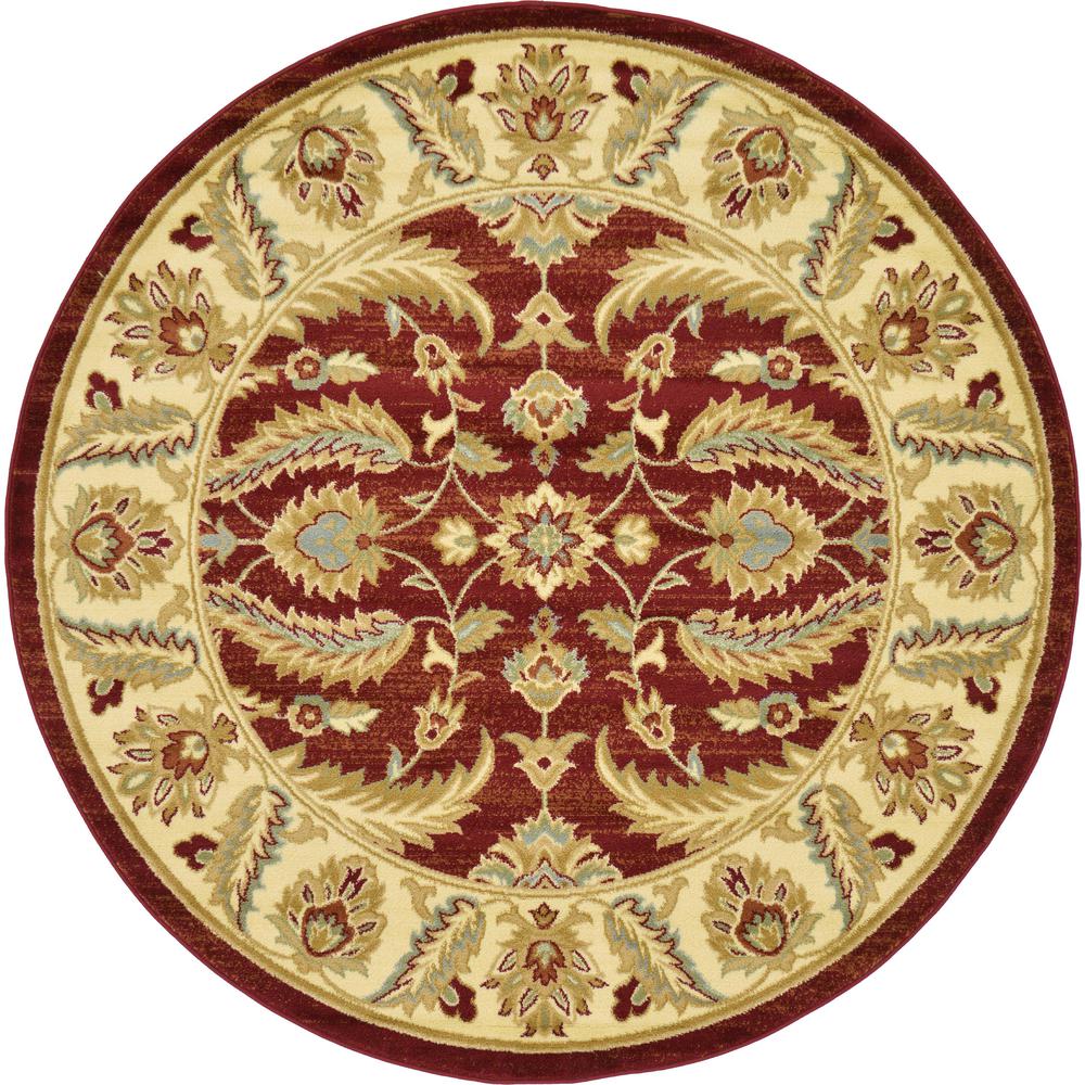 Hickory Voyage Rug, Red (6' 0 x 6' 0). Picture 1