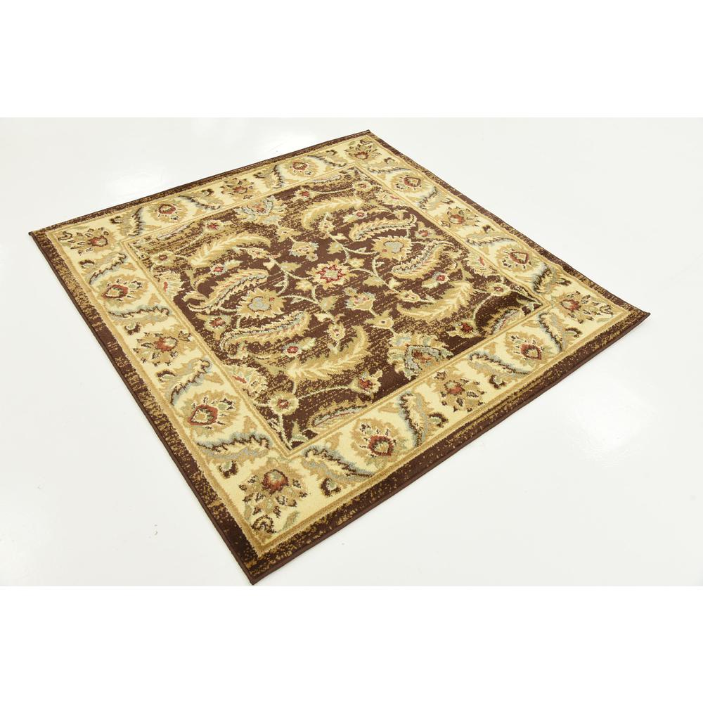 Hickory Voyage Rug, Brown (4' 0 x 4' 0). Picture 3