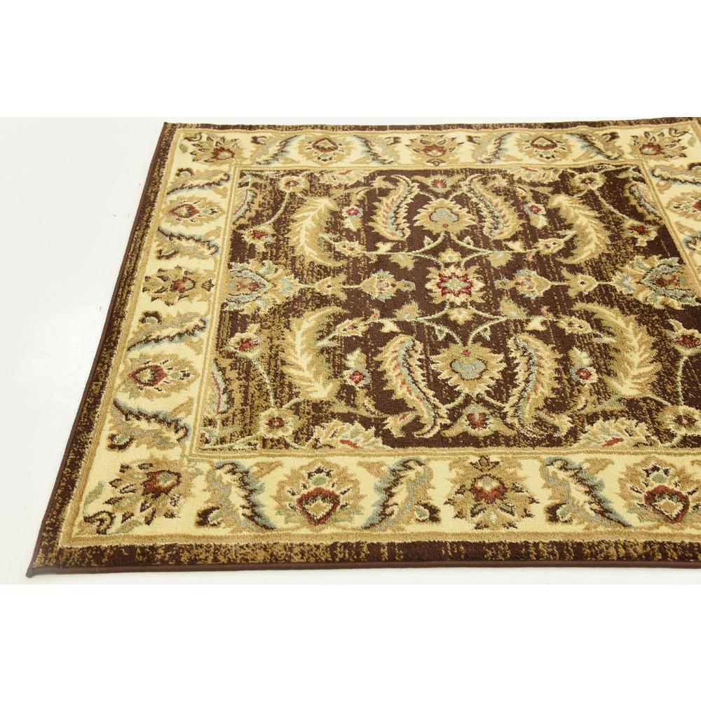 Hickory Voyage Rug, Brown (4' 0 x 4' 0). Picture 5