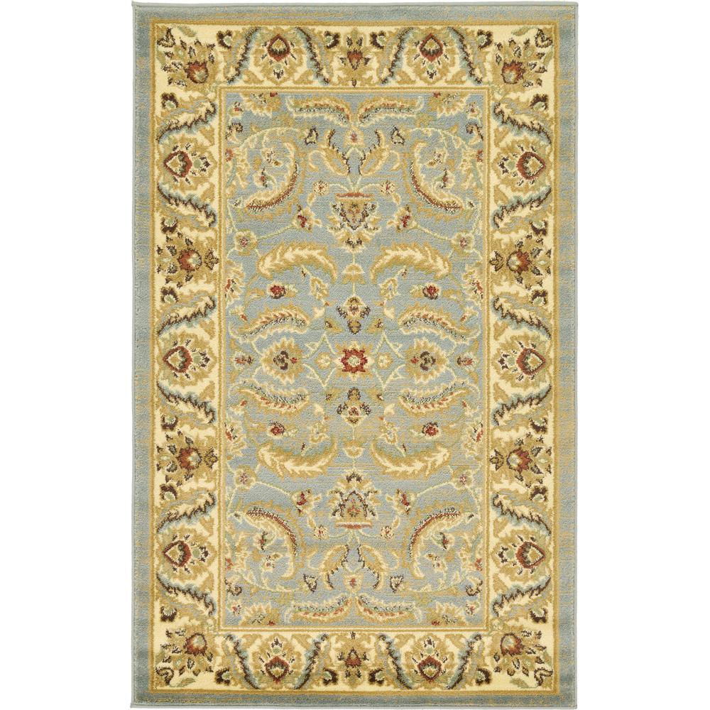 Hickory Voyage Rug, Light Blue (3' 3 x 5' 3). Picture 1