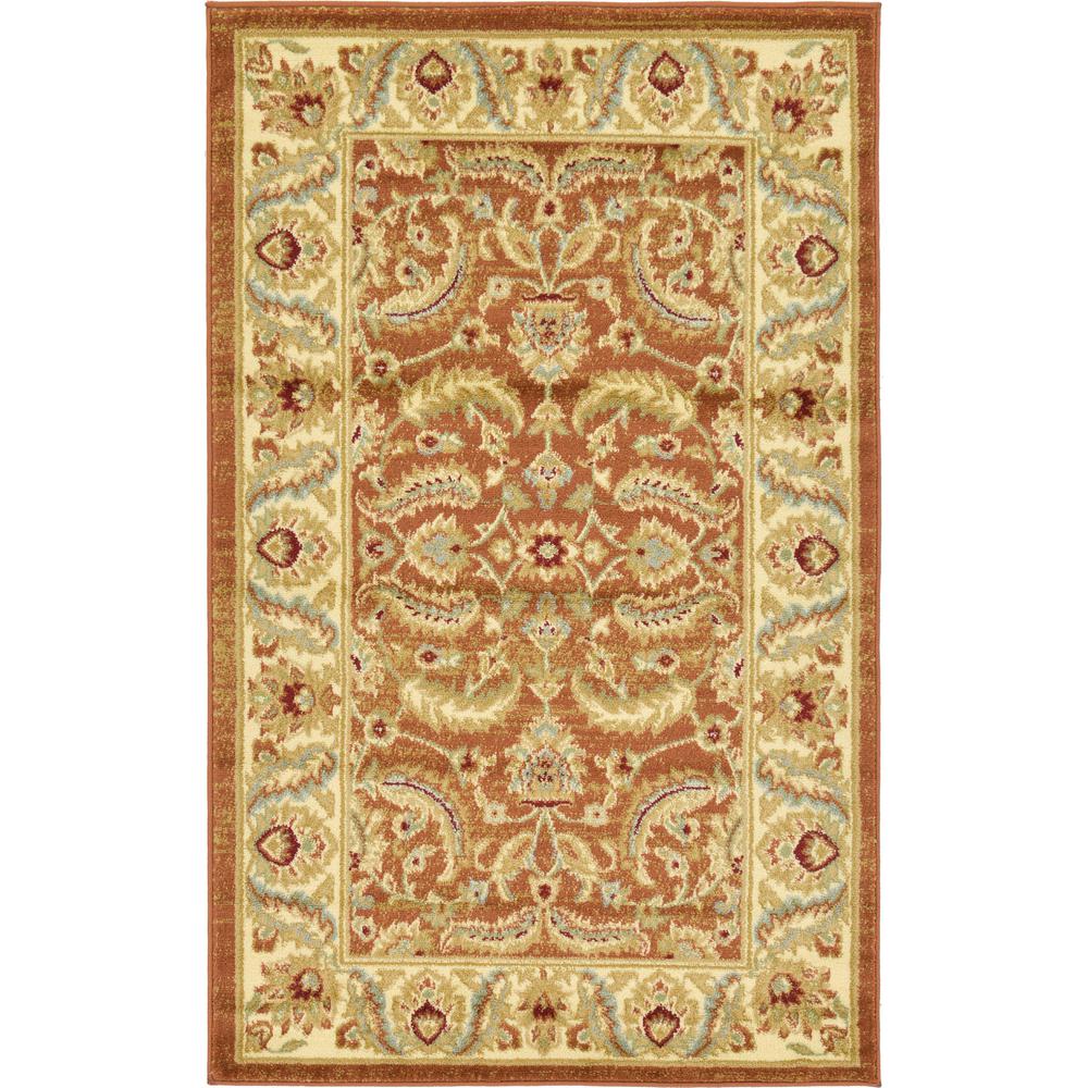 Hickory Voyage Rug, Terracotta (3' 3 x 5' 3). Picture 1