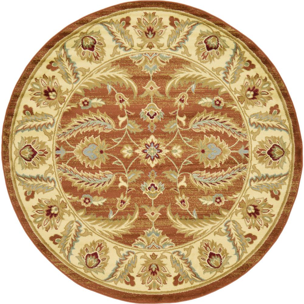Hickory Voyage Rug, Terracotta (6' 0 x 6' 0). Picture 1