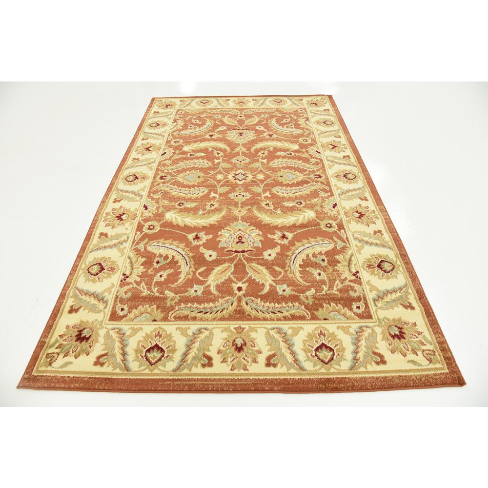 Hickory Voyage Rug, Terracotta (5' 0 x 8' 0). Picture 4