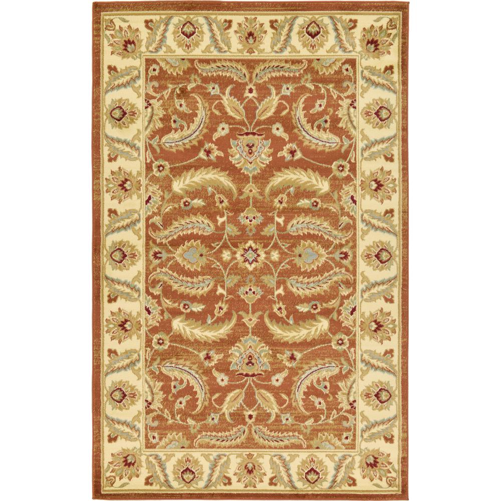 Hickory Voyage Rug, Terracotta (5' 0 x 8' 0). Picture 1