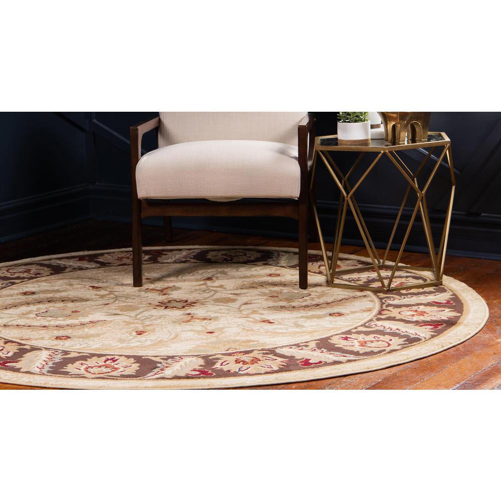 Hickory Voyage Rug, Ivory (6' 0 x 6' 0). Picture 4