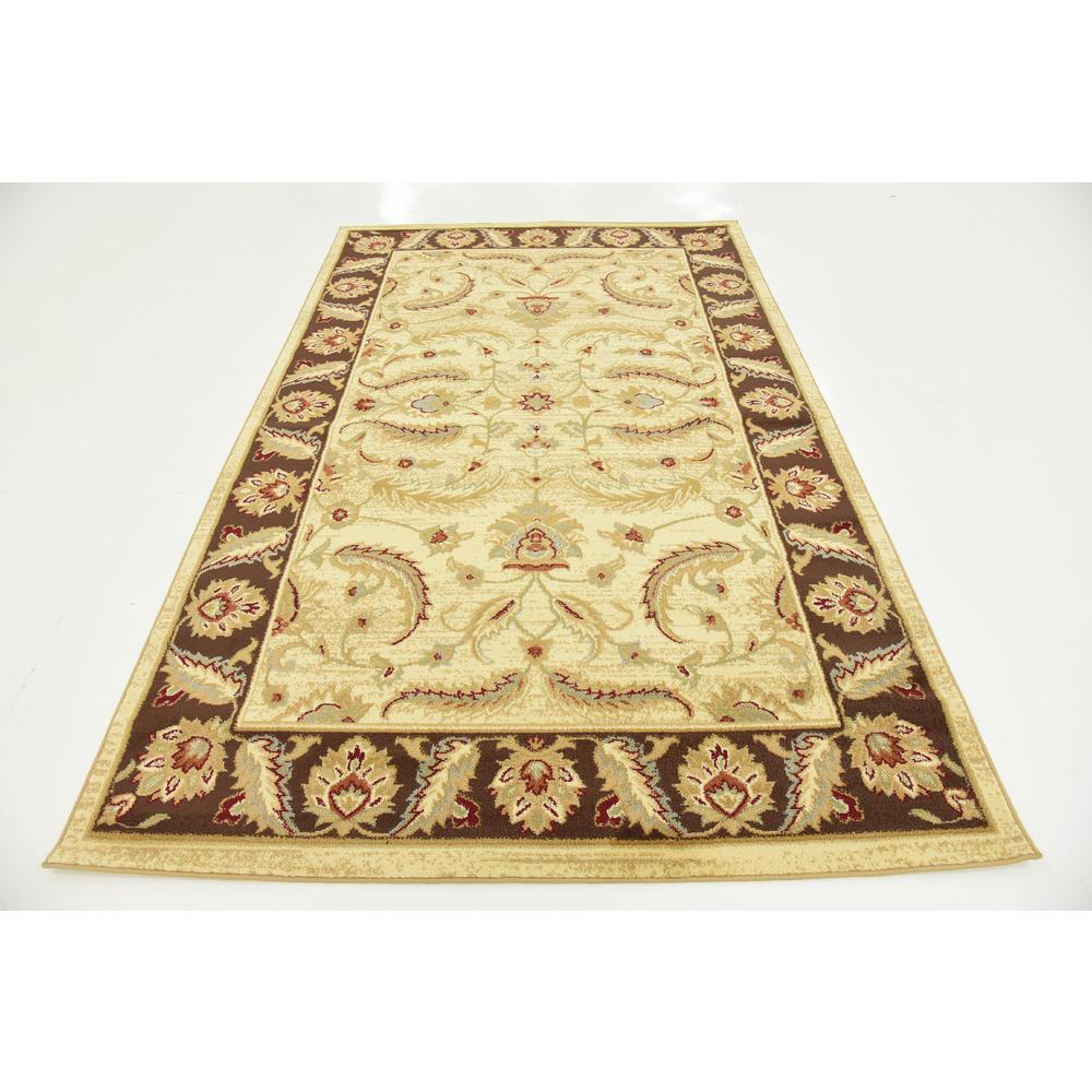 Hickory Voyage Rug, Ivory (5' 0 x 8' 0). Picture 4