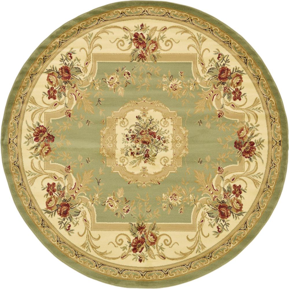 Henry Versailles Rug, Green (8' 0 x 8' 0). Picture 1