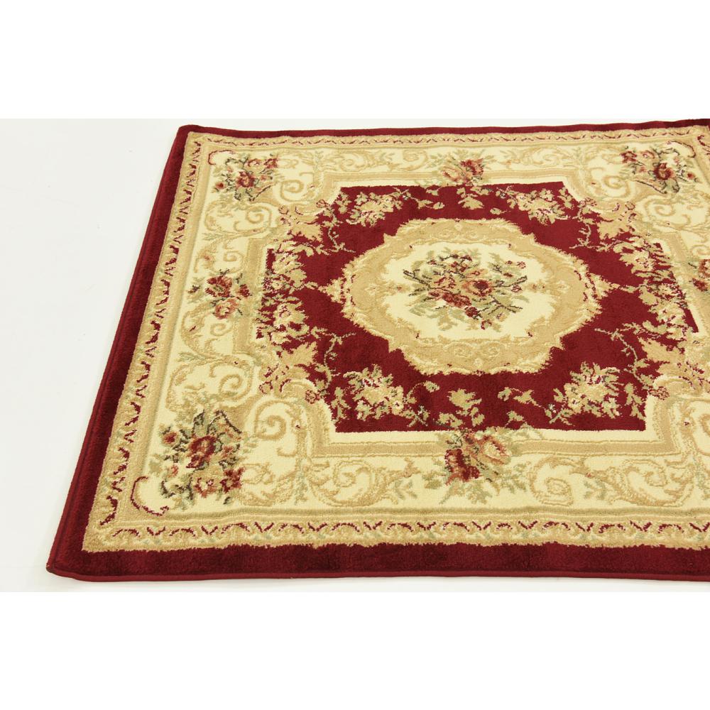 Henry Versailles Rug, Burgundy (4' 0 x 4' 0). Picture 5