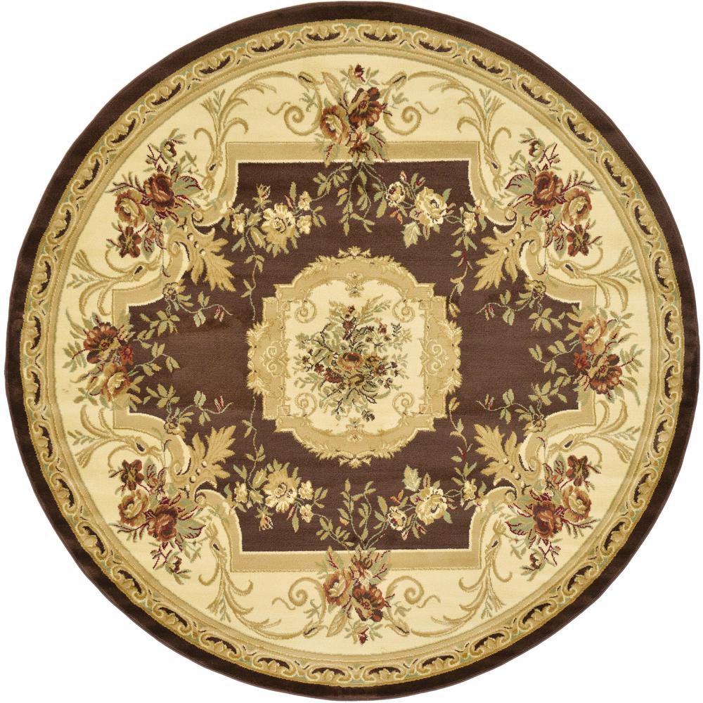 Henry Versailles Rug, Brown (8' 0 x 8' 0). Picture 1