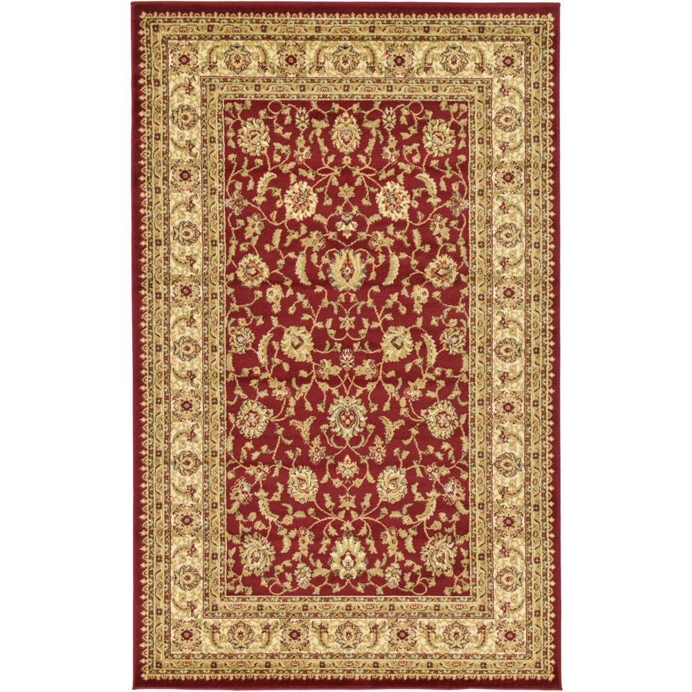St. Louis Voyage Rug, Red (5' 0 x 8' 0). Picture 1