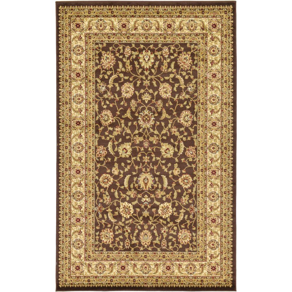 St. Louis Voyage Rug, Brown (5' 0 x 8' 0). Picture 1