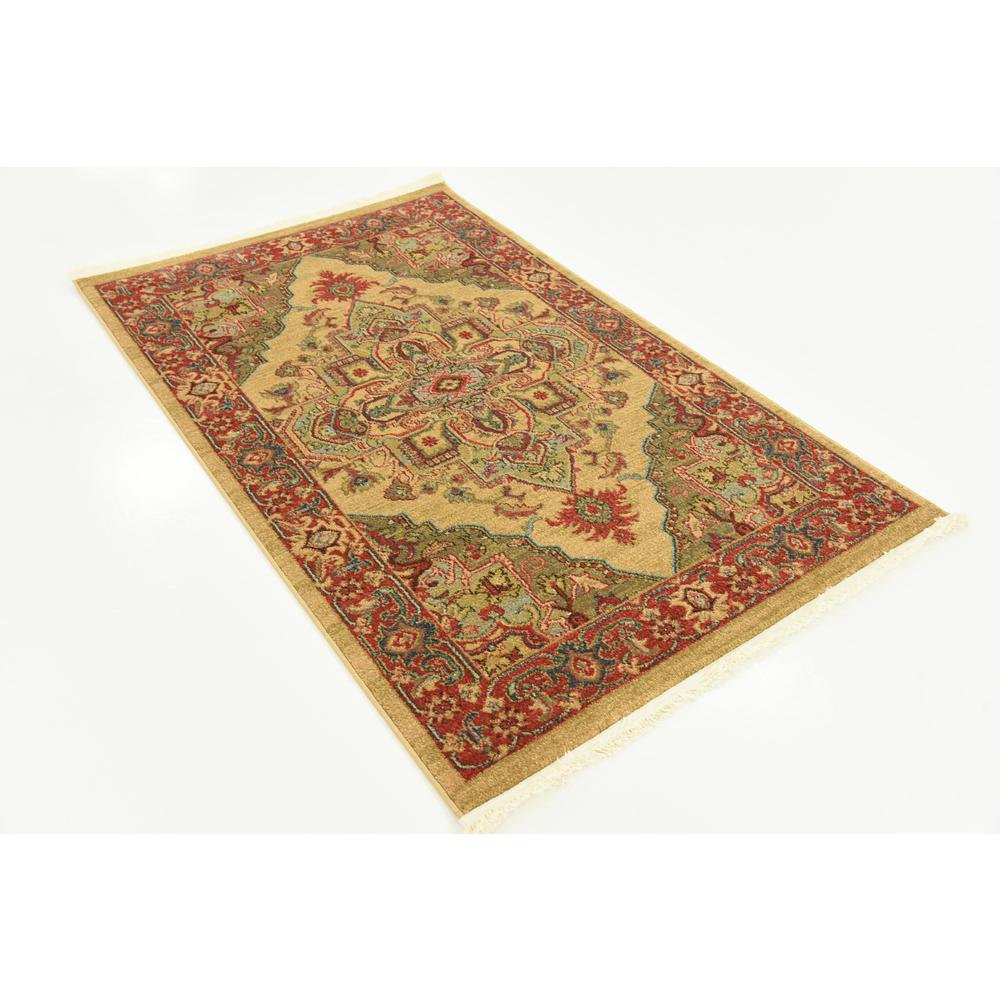 Arsaces Sahand Rug, Tan (3' 3 x 5' 3). Picture 3