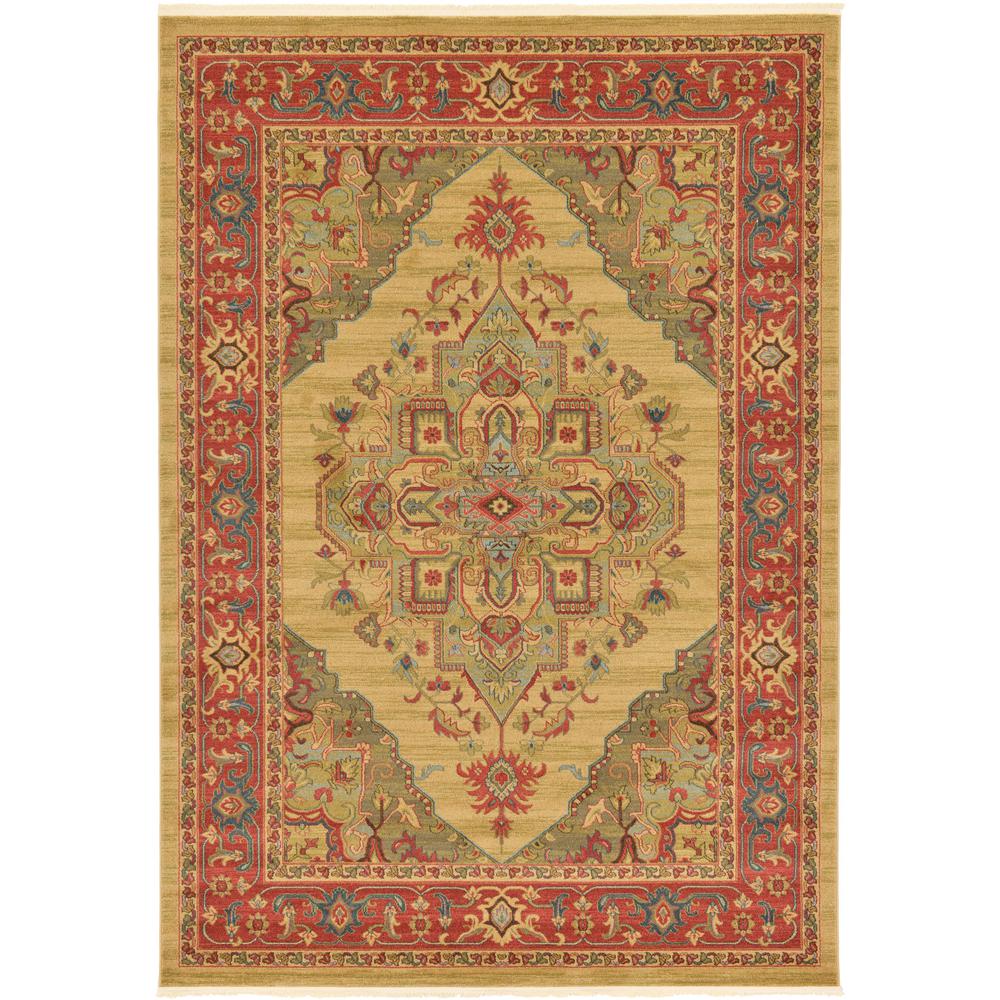 Arsaces Sahand Rug, Tan (7' 0 x 10' 0). Picture 1