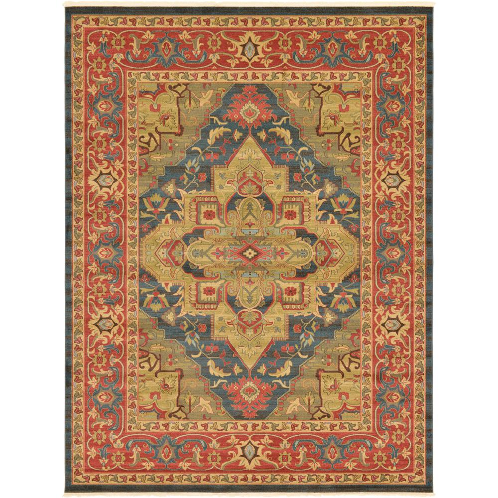 Arsaces Sahand Rug, Dark Blue (9' 0 x 12' 0). Picture 1
