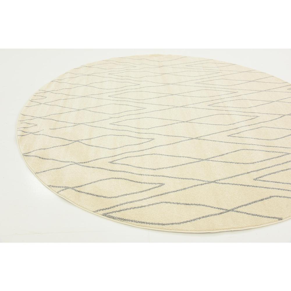 Geometric Fez Rug, Ivory (8' 0 x 8' 0). Picture 6