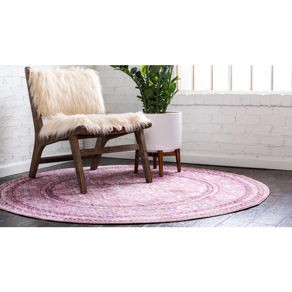 D'Amore Austin Rug, Pink (6' 0 x 6' 0). Picture 3